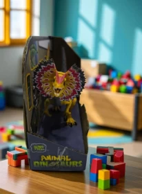 ديناصور ديلوفوسوروس من فريق Dino X – مع صوت زئير وحركة مفاصل