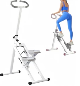 Folding Stair Stepper with Handlebar – Home Cardio Fitness Machine
