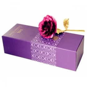 24k Gold Rose Flower Valentine's - Pink