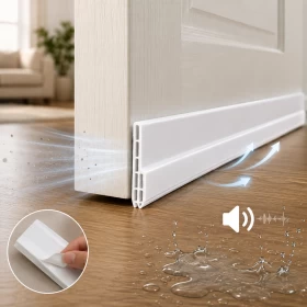 Noise Reducing Silicone Rubber Sliding Door Seal Strip -100cm