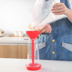 منخل طحين دوار – سعة كبيرة وأداة خبز محمولة