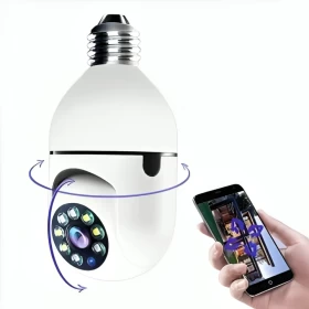 5G Wireless Wifi 360 Degree Panoramic Bulb Camera