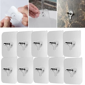 Wall Hanging self Adhesive 6mm Nail Wall Hook (10 pcs)