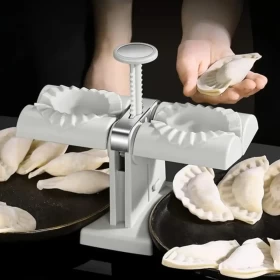 Double headed dumpling maker