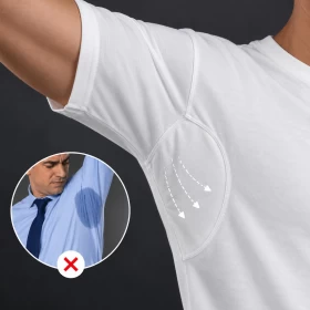 فنيله رجاليه كلاسيكية قطن ضد التعرق تمنع ظهور العرق (رقبة شكل U)