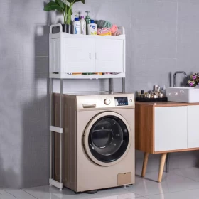 رف تخزين الغسالات منظم حمام وغسيل موفر للمساحة-170 سانتي