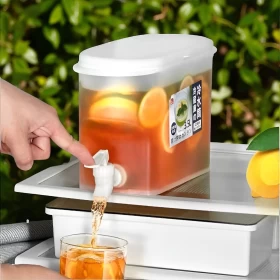 حقيبة ماء محمولة بيد مريحة بلاستيك صحي غذائي -3.5لتر