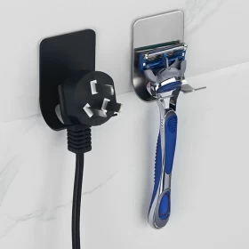 خطاف ستيل قوي لاصق للتعليق على الجدار (قطعتين)