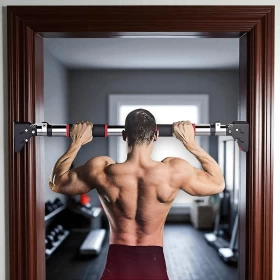 عصا عقلة مثبتة على الباب قابلة للتعديل وغير قابلة للانزلاق -65x95سم