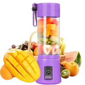 Portable Juicer Blender with 6 Blades – 380 ml