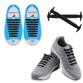 No-tie silicone shoelace