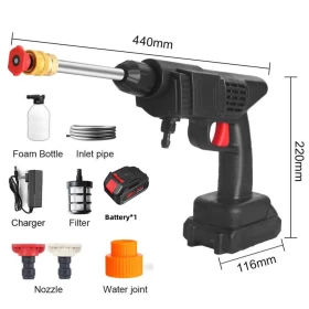 High Pressure 48V Cordless Pressure Car Washer Gun