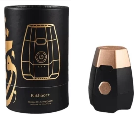 مبخرة الكترونية محمولة صغيرة للاستخدام الشخصي والسفر - أسود