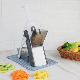 Multi-functional Vegetable 5IN1  Slicer Shredder Dicer Chopper with Thickness Adjuster