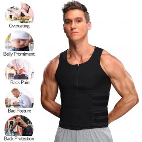 Zipper Waist Trainer for Men