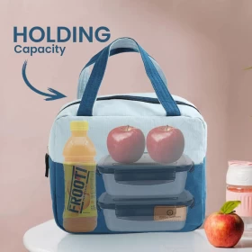 حقيبة غداء من القماش القطني   قابلة لإعادة الاستخدام والغسل